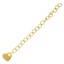 Stainless Steel Chain Extension (60 mm) Gold (5 pcs)