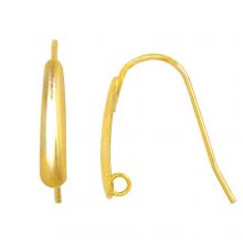 Stainless Steel Earring Hooks (18.5 x 13.5 mm) Gold (4 pcs)