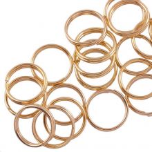 Stainless Steel Split Rings (10 x 1.6 mm) Gold (100 pcs)