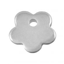 Stainless Steel Charm (7 x 7 x 1 mm) Antique Silver (25 pcs)