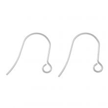 Stainless Steel Earring Hooks (19 x 14 mm) Antique Silver (10 pcs)