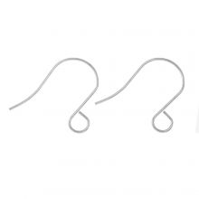 Stainless Steel Earring Hooks (26 x 20 mm) Antique Silver (6 pcs)