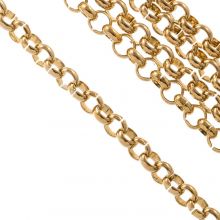 Stainless Steel Rolo Chain (4 x 1.5 mm) Gold (1 meter)