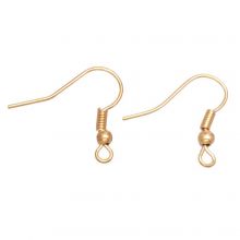 Stainless Steel Earring Hooks (20 mm) Gold (25 pcs)