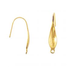 Stainless Steel Earring Hooks (21 x 4.5 mm) Gold (10 pcs)