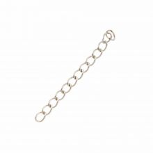 Stainless Steel Chain Extension (40 mm) Antique Silver (25 pcs)