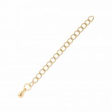 Stainless Steel Chain Extension (50 mm) Gold (5 pcs)