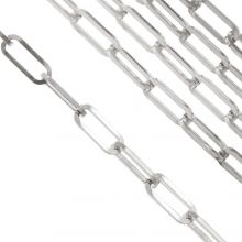 Stainless Steel Link Chain (18 x 7 x 1 mm) Antique Silver (2 meters)