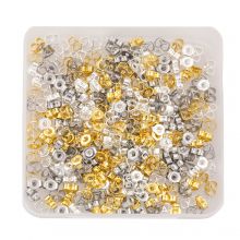 Variety Pack - Stud Earring Backs (Gold / Silver / Antique Silver) 300 pcs
