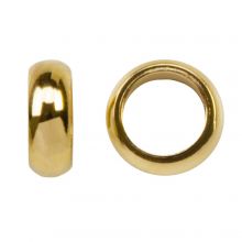 Stainless Steel Beads (6 x 2 mm) Gold (10 pcs)