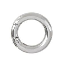 Stainless Steel Carabiner Round (15 x 3 mm) Antique Silver (1 pcs)