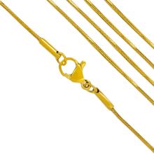 Stainless Steel Snake Chain (0,9 mm / 45 cm) Gold (1 pcs)