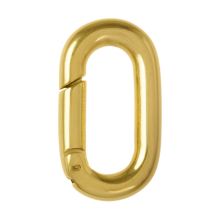 Carabiner Oval (18.5 x 10 x 3 mm) Gold (1 pcs)