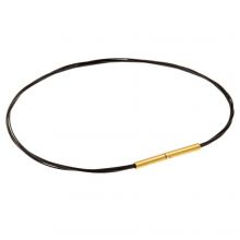 DIY Bracelet - Tiger Tail Wire with Bayonet Clasp (19 cm) Black (1 pcs)