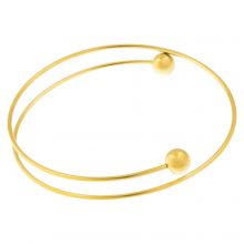 DIY Bangle Bracelet - Stainless Steel (7 cm) Gold (1 pcs)