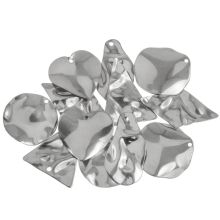 Stainless Steel Charm Mix (21.5 - 32.5 x 17 - 24 x 0.5 - 1 mm) Antique Silver (30 pcs)