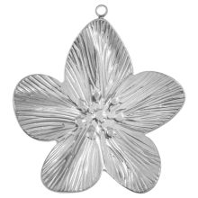 Stainless Steel Pendant (34 x 31 x 4 mm) Antique Silver (1 pcs)