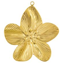 Stainless Steel Pendant (34 x 31 x 4 mm) Gold (1 pcs)