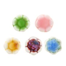 Ceramic Beads Flower (9.5 x 10 x 5.5 mm) Mix Color (5 pcs)