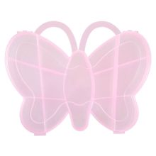Storage Box Butterfly 13 Compartments (14.7 x 18.5 x 2.5 cm) Pink