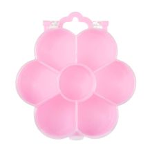 Storage Box Flower 7 Compartments (12 x 11 x 2.9 cm) Pink