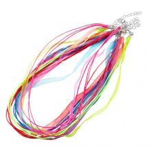 DIY Necklace - Waxed Cotton Cord Necklace (49 cm) Mix Color (5 pcs)