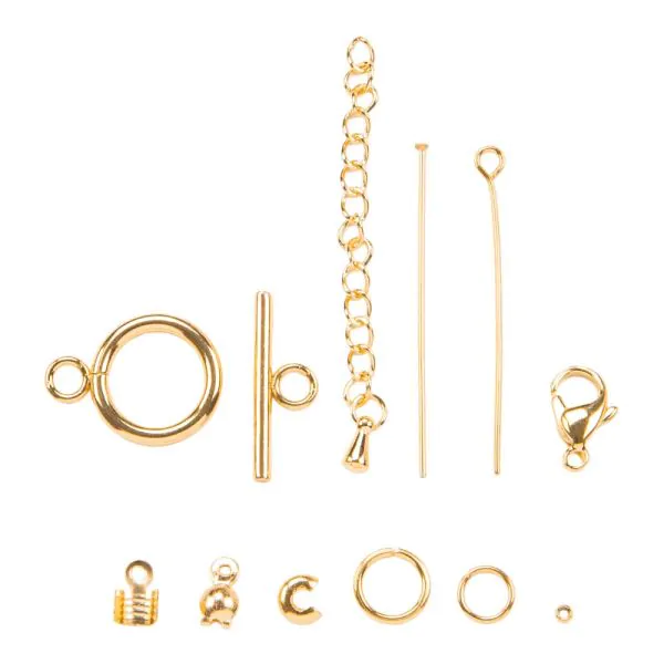 Gold Necklace Making Kits Jewellery Making Kit, Gold Look Anko