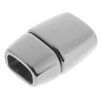Magnetic Clasps (hole size 6 x 3 mm) Antique Silver (1 pc)