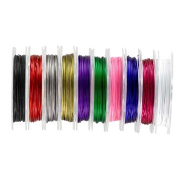 Jewelry Wire (0.38 mm) Mix Color (10 rolls of 10 meters)