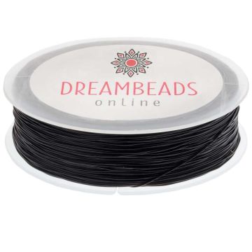 Superior Elastic Thread (1 mm) Black (25 meters)