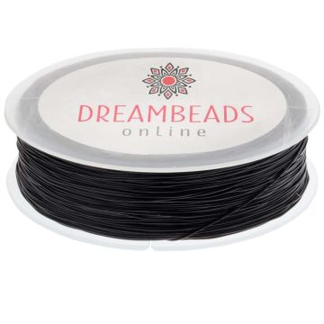 Superior Elastic Thread (0.8 mm) Black (35 meters)
