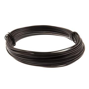 Aluminium Wire (1 mm) Black (10 meters)