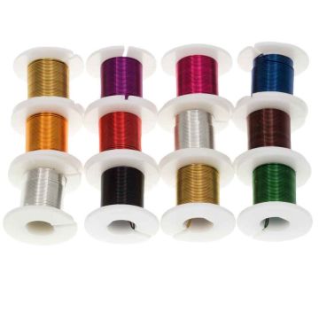 Copper Wire (0.4 mm) Mix Color (12 x 2.75 meters)