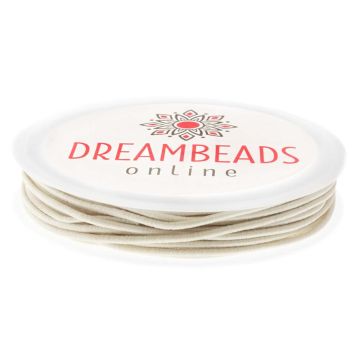 Elastic Cord (1 mm) Beige (10 meters)