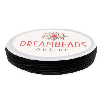 Satin Cord (2 mm) Black (8 meters)