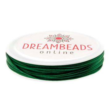 Satin Cord (1 mm) Emerald Green (15 meters)
