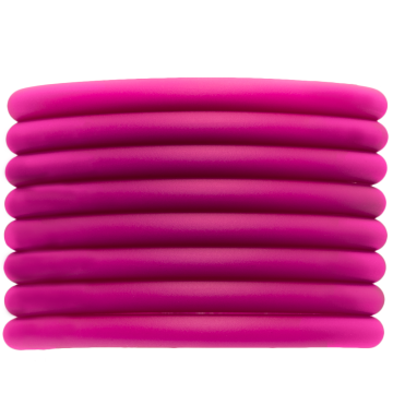Rubber Cord (5 mm) Fuchsia (2 meters) hollow inside
