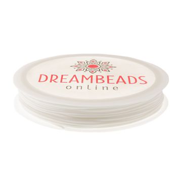 Waxed Polyester Cord (0.8 mm) White (15 meters)