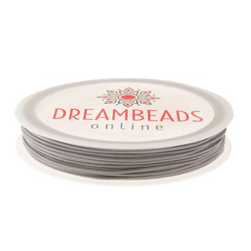 Waxed Polyester Cord (0.5 mm) Ghost Grey (20 meters)