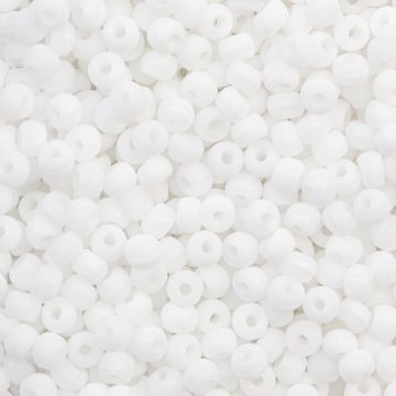 Czech Seed beads Mat (2 mm) White (10 Gram)