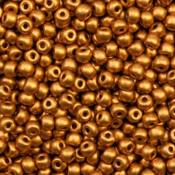 Czech Seed Beads (3 mm) Bronze (25 Gram)