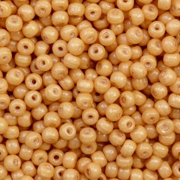 Czech Seed Beads (3 mm) Pastel Orange (15 Gram)