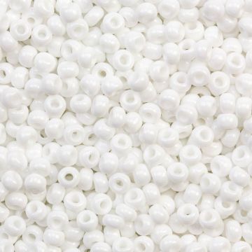 Czech Seed beads (2 mm) Chalk White (10 Gram)