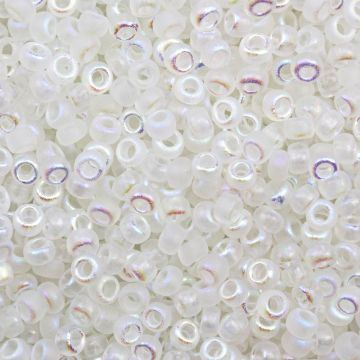 Czech Seed beads (3 mm) Crystal Etched AB Full (15 Gram)