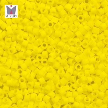 Miyuki Delica Beads (11/0) Opaque Yellow Matted (2.8 Grams)