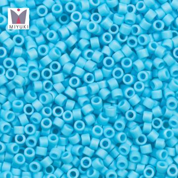 Miyuki Delica Beads (11/0) Sky Blue AB Matted (2.8 Grams)