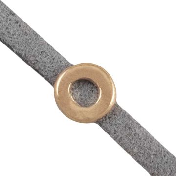 Slider Bead Circle (inner size 3 x 2 mm) Gold (10 pcs)