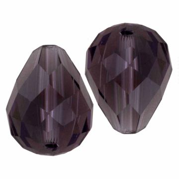 Faceted Beads Drop (8 x 10 mm) Grape Royale (10 pcs) 