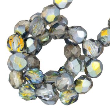 Czech Fire Polished Faceted Beads (2 mm) Crystal Marea (50 pcs)