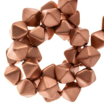 Czech Bicone Glass Beads (6 mm) Vintage Copper (20 pcs)